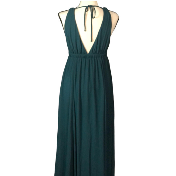 Show Me your Mumu Deep Jade Crisp Ava Maxi Dress NWT Women's Size XS NWT - Picture 4 of 11
